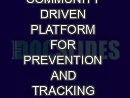 PPT-DECENTRALIZED COMMUNITY DRIVEN PLATFORM FOR PREVENTION AND TRACKING OF VECTORS