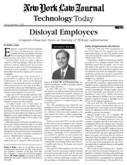 E mployers victimized by disloyal employees who have m