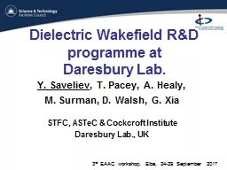 Dielectric Wakefield R&D
