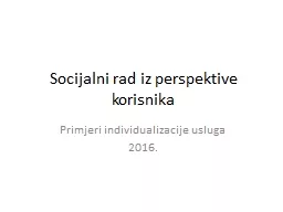 Socijalni rad iz perspektive korisnika