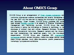 PPT-About OMICS Group