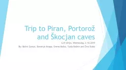 PPT-Trip to Piran , Portorož