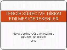 PPT-FİDAN DEMİRCİOĞLU ORTAOKULU