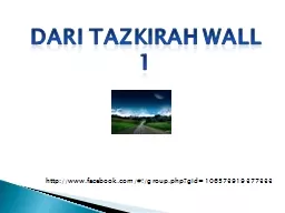 PPT-     DARI tazkirah wall