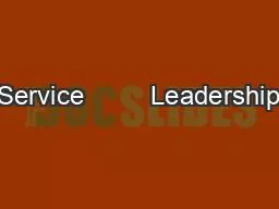 Service         Leadership