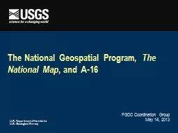 The National Geospatial Program,