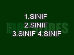 1.SINIF 2.SINIF 3.SINIF 4.SINIF