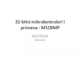 32-bitni mikrokontroleri i primena - MS1BMP