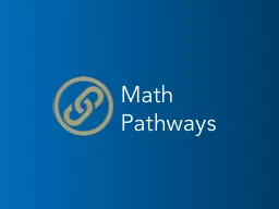 Math  Pathways College Algebra’s