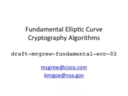 Fundamental Elliptic Curve Cryptography