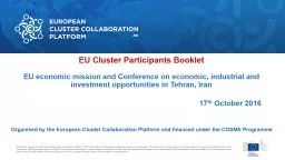 EU Cluster Participants Booklet