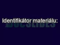 Identifikátor materiálu: