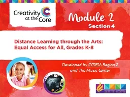 Section 4 Developed by CCSESA Region 2