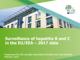 Surveillance of hepatitis B and C