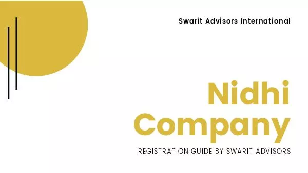 Online Procedure for Nidhi Company Registration