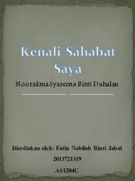 Kenali   Sahabat   Saya Noorakma