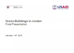 PPT-Green Buildings in Jordan