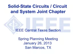 PPT-Solid-State Circuits / Circuit and System Joint Chapter