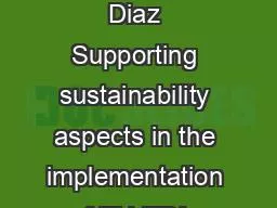 © GIZ / Jose Diaz Supporting sustainability aspects in the implementation of EU EPAs