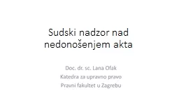 PPT-Sudski nadzor nad n edonošenjem