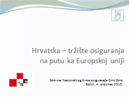 PPT-Hrvatska – tržište osiguranja