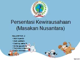 Persentasi Kewirausahaan (Masakan Nusantara)