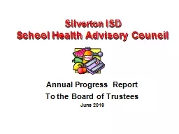 Silverton ISD School Health Advisory Council