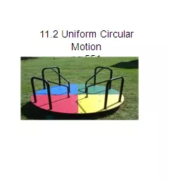 11.2 Uniform Circular Motion