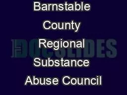Barnstable County Regional Substance Abuse Council