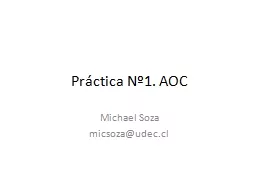 Práctica Nº1. AOC Michael Soza