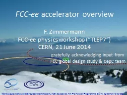 FCC- ee  accelerator overview