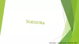 Statistika Janovská,  Lanšperková