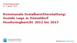 Kommunale Sozialberichterstattung: