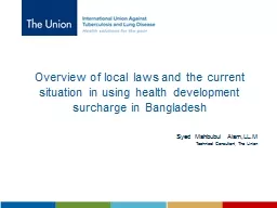 Overview of local laws and the current situation in using health development surcharge