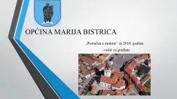 OPĆINA MARIJA BISTRICA „Proračun u malom” za 2018. godinu