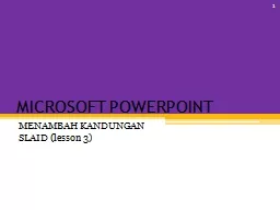 PPT-MICROSOFT POWERPOINT MENAMBAH KANDUNGAN