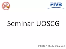 Seminar UOSCG Podgorica, 25.01.2014