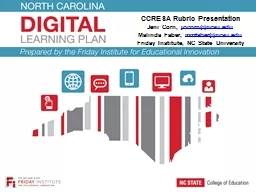 CCRESA Rubric Presentation