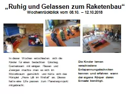 „Ruhig und Gelassen zum Raketenbau“