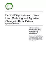Behind Dispossession State Land Grabbing and Agrarian