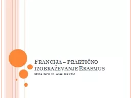 Francija – praktično izobraževanje