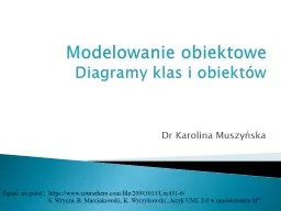 Modelowanie obiektowe Diagramy klas i obiektów