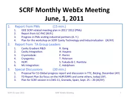 PPT-SCRF Monthly WebEx Meeting