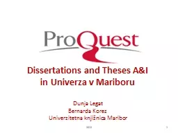 PPT-1 Dissertations and Theses