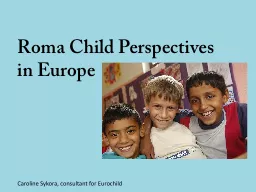 Roma Child Perspectives in Europe