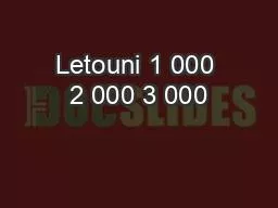 Letouni 1 000 2 000 3 000