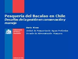 Pesquería del Bacalao en Chile