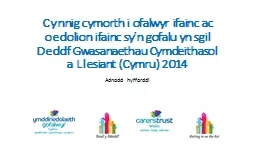 Cynnig cymorth i  ofalwyr