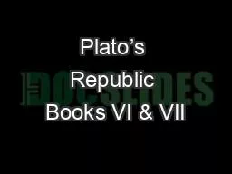Plato’s Republic Books VI & VII