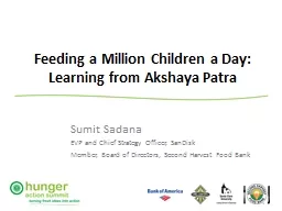 Feeding a Million Children a Day: Learning from Akshaya Patra